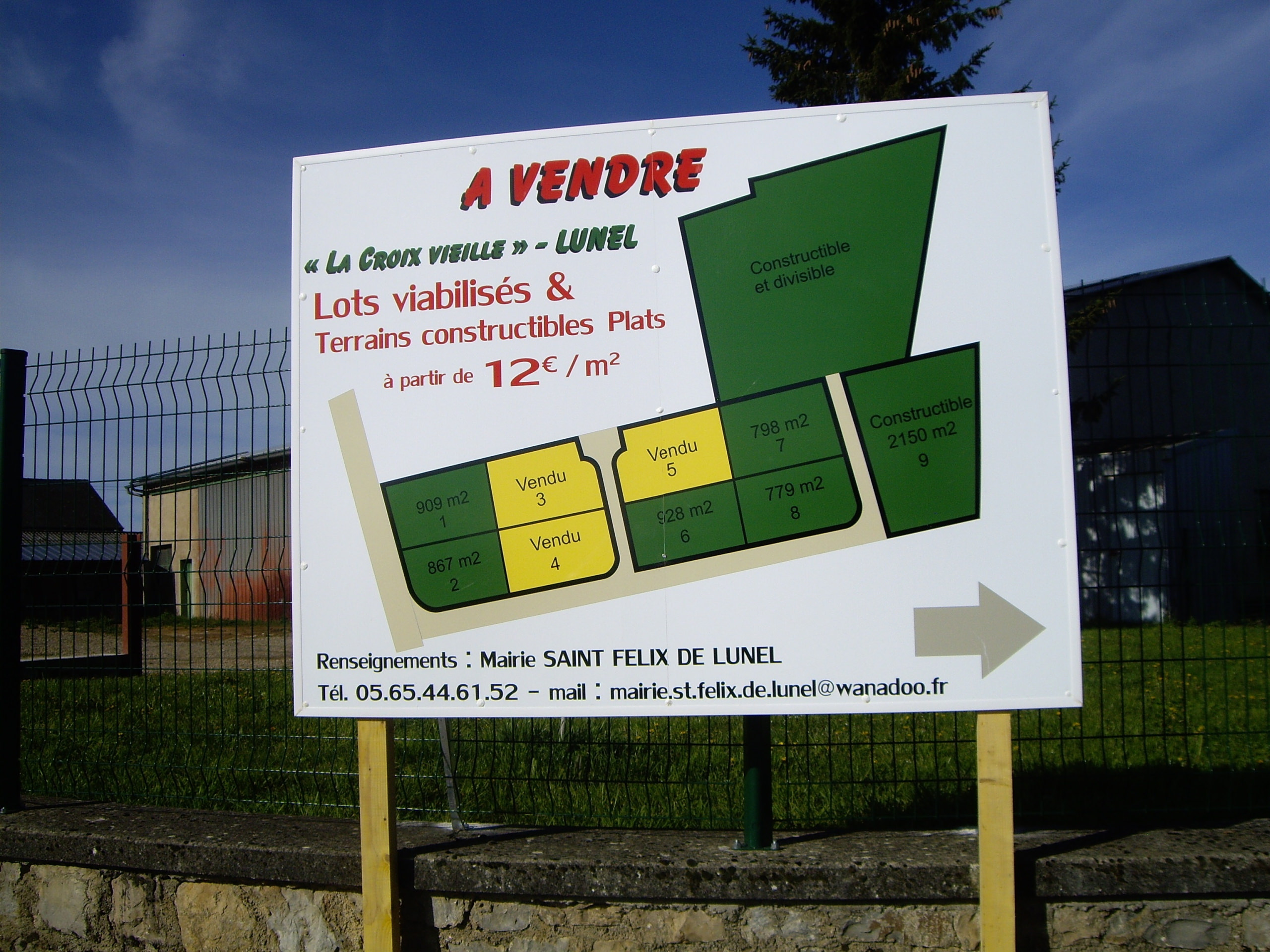 Lire la suite à propos de l’article Terrains à vendre au lotissement de la « Croix Vieille »